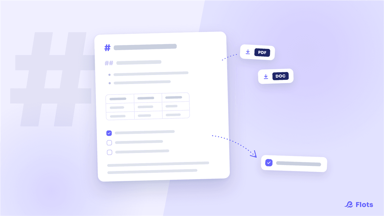 Notes en Markdown : export PDF, Word et extraction de tâches